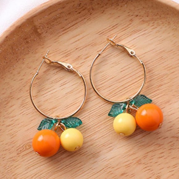 Sunkissed Fresh Florida Citrus Earrings - Picture 5 of 5